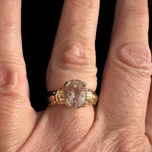14k Gold & Amethyst Ring 4.8 Grams Sz 6